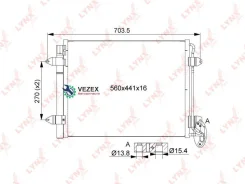 �������� ������������ � ���������� VW Tiguan 1.4 -2.0 (07-18) Lynxauto RC0526 RC0526 ����