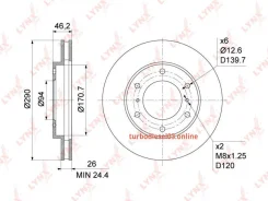 ���� ��������� ������������� (290x26), ����� Lynxauto BN1090 BN1090 ����