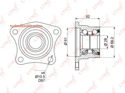������� ������, ��� ����/��� Lynxauto WB1024 WB1024 ����