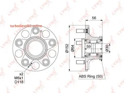 ������� ������, ��� ����/��� Lynxauto WH1152 WH1152 ����