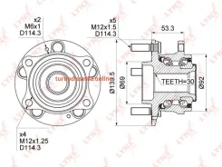 ������� ������, �����/��� ����/��� Lynxauto WH1168 WH1168 ����