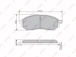 ������� ����. ����. �����. Nissan Murano 3.5 04-/Pathfinder 2.5TD 05- Lynxauto BD5725 BD5725 ����