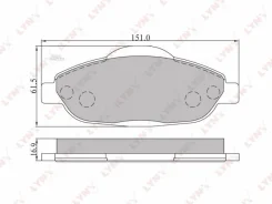 ������� ����. ����. �����. Peugeot 308 07-/3008 1.6 09- Lynxauto BD6102 BD6102 ����