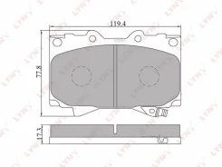 ������� ����. ����. �����. Toyota Land Cruiser 100 4.2-4.7 98-/Prado(J150) 3.0D-4.0 10- Lynxauto BD7503 BD7503 ����