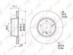 ���� ��������� | ����� | BMW 5(E60/E61) 2.0-2.5 04-10 Lynxauto BN1003 BN1003 ����