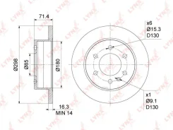 ���� ��������� | ��� | Mercedes-Benz Sprinter 1.8-3.5D 06- / VW Crafter 2.0D-2.5D 06- Lynxauto BN1077 BN1077 ����