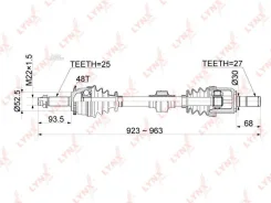 ������ � ����� R Hyundai Solaris 1.6 6AT 14-, KIA RIO III 1.6 6AT 14- Lynxauto CD1065A CD1065A ����