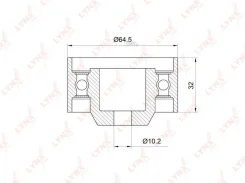 ����� �������� ����� ��� Mitsubishi Galant 2.0 96-06 / Pajero Pinin 2.0 99-05 Lynxauto PB3017 PB3017 ����