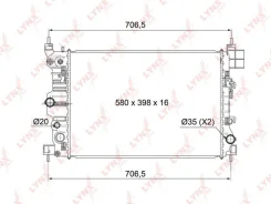 �������� ���������� MT Chevrolet Aveo 1.6 11-, OPEL Mokka 1.6 12- Lynxauto RB1009 RB1009 ����