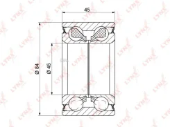 ��������� ������� �����. [45x45x84] Toyota Camry(V30-50) 2.4-3.5 01- / Avensis(T25) 2.2D 05-08 / Corolla Verso 1.6-2.2D 04-09 / Highlander 3.3 03-07...