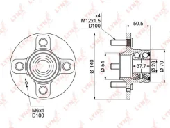 ������� ����. � ����� [��� ABS] Hyundai Accent 1.3-1.6 00-05 Lynxauto WH1115 WH1115 ����