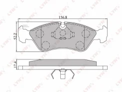 ������� ����. ����. �����. Daewoo Nexia/Lanos/Espero, OPEL Astra -98/Omega A/Vectra A-B/Kadett -93 Lynxauto BD1402 BD1402 ����