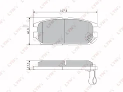 ������� ��������� ������ Mitsubishi Galant V 2.5 92-96 / Space Wagon 2.0-2.4 98-04 Lynxauto BD5517 BD5517 ����