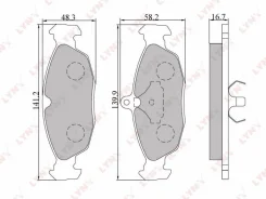 ������� ��������� �������� | ����� | Daewoo Nexia/OPEL Astra F 98/Corsa A/B 00/ Vectra A 95 Lynxauto BD5903 BD5903 ����