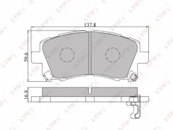 ������� ����. ����. �����. Subaru Impreza 2.0T 96-00/2.0 00-02/Legacy 2.5 96-98/2.0-2.5 00-03/Forester -02/Outback 00-03 Lynxauto BD7104 BD7104 ����