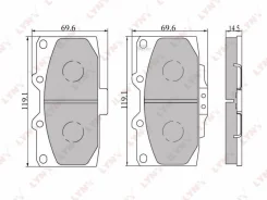 ������� ����. ����. �����. Subaru Impreza 2.0-2.0T 00- Lynxauto BD7107 BD7107 ����