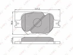 ������� ����. ����. �����. Toyota Corolla Verso 1.6-2.0D 02-04/Celica 1.8 99-06/Caldina 1.8/2.0 02-07 Lynxauto BD7507 BD7507 ����