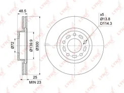 ���� ��������� | ����� | Mazda 3(BK/L) 2.0-2.5 03- / 5(CR/W) 1.8-2.0 05- Lynxauto BN1069 BN1069 ����