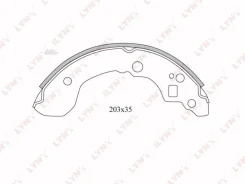 ������� ��������� ������ Nissan Primera(P11) 1.8-2.0 96-99 Lynxauto BS5710 BS5710 ����