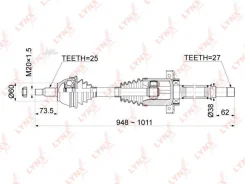 ������ � ����� R Mercedes-BENZ A150-200(W169) CVT 04-12/B150-200(W245) CVT 05-11 Lynxauto CD1079 CD1079 ����