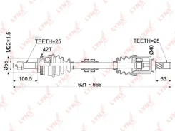������ � ����� L Nissan Almera Classic(B10) 1.6 AT 06- Lynxauto CD1089A CD1089A ����