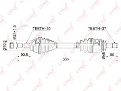 ������ � ����� | ����� ��� | Mercedes BENZ ML/GL-Class (W164, X164) ML280CDI-ML500 05- / = FR LH Lynxauto CD1080 CD1080 ����