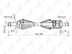 ������ � ����� | ����� ��� | BMW X5 (E70) 3.0-4.8 2006-, X6 (E71, E72) 3.0 - 5.0 2008 - Lynxauto CD1423 CD1423 ����