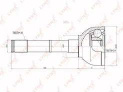 ���� �����. �������� Toyota Land Cruiser 4.2-4.5 98-, Lexus LX470 98- Lynxauto CO7529 CO7529 ����