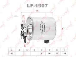 ������ ��������� dCi: Nissan Murano 10- / Qashqai 07- / X-Trail (T31) 07- (without water sensor) Lynxauto LF1907 LF1907 ����