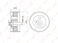 ����� ���������� ����� ��� AUDI A4 2.4-2.8 96-04 / A6 2.4-2.8 95-05 / A8 2.8 96-02, Skoda Superb 2.8 01-08, VW Passat 2.8 96-05 Lynxauto PB1010 PB1010...