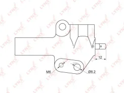 ���������� ����� ��� Mitsubishi Galant V 2.0 92-96 / L200 2.4 96-07 / L300 2.0 94-00 / L400 2.0-2.4 95-02 / Space Wagon 2.0 92-04 Lynxauto PT1011 PT10...