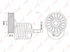 ���������� ������������� ����� AU A4/A6 1.9TDI 95-01 / VW Passat 1.9TDI 96-01 / ALT Lynxauto PT3164 PT3164 ����