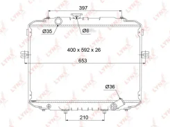 �������� ���������� ������ MT Hyundai H100/Porter 2.5D 94-00 Lynxauto RB1060 RB1060 ����