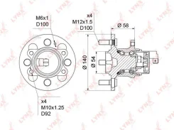 ������� ����. � ����� [� ABS] Hyundai Accent(MC) 1.4-1.6 05-10 / Getz 1.1-1.6 02-09 / i10(PA) 1.0-1.2 08- / i20 1.1D-1.6 08-, KIA Picanto(BA) 1.0-1.1...