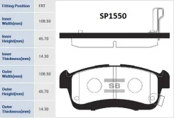 ������� ��������� �������� Suzuki Ignis 1.3 00-03 SP1550 Sangsin SP1550 SP1550 ����