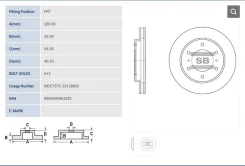 ���� ��������� �������� Mitsubishi, MMC Montero, Pajero SD4306 SD4306 ����