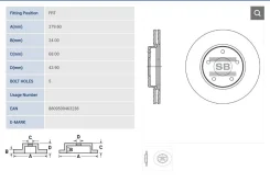 ���� ��������� �������� Nissan Juke, Pulsar, Tiida SD4245 SD4245 ����