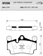 ������� ��������� �������� AUDI, Porsche SP2198 SP2198 ����