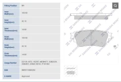 ������� ��������� ������ �������� Mitsubishi Eclipse Cross, Outlander SP4350 SP4350 ����