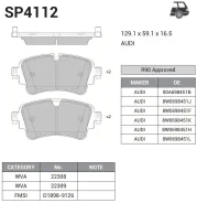 ������� ��������� ������ �������� AUDI SP4112 SP4112 ����