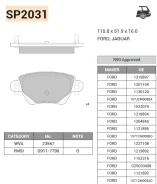 ������� ��������� ������ �������� Ford, Jaguar Mondeo, Mondeo, X-Type SP2031 SP2031 ����