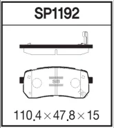 ������� ��������� ������ �������� Hyundai, KIA Carnival, Grand Starex, ix55, Sorento, Veracruz SP1192 SP1192 ����