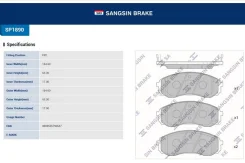 ������� ��������� �������� �������� Hyundai Grand Starex SP1890 SP1890 ����