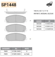 ������� ��������� �������� �������� Infiniti QX56 SP1448 SP1448 ����