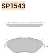 ������� ��������� �������� �������� Lexus IS250, IS350 SP1543 SP1543 ����