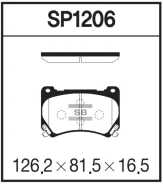 ������� ��������� �������� �������� 4pot Hyundai, SsangYong Actyon, Centennial, Equus SP1206 SP1206 ����