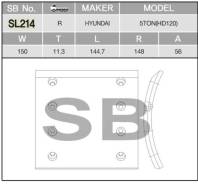 �������� ��������� ������ R16 150*11*144 8 ���. Hyundai SL214, L00798, 5834462001, 583446A900 SL214 ����