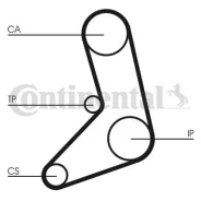 ������ ��� 126x254 Fiat Regata/Ritmo, Lancia Delta/Prizma 1.6D/TD 83-93 Contitech CT542 CT542 ����
