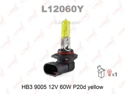 ����� ���������� HB3 9005 12V 60W P20D Yellow L12060Y ����