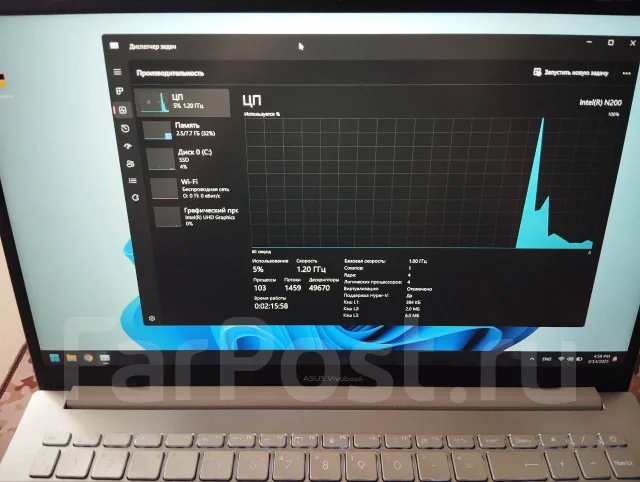 Asus VivoBook. 15.6", 3,7����, ��� 8 ��, ���� 256���, WiFi: 1, Bluetooth: 1, ����������� �� 5��. ����